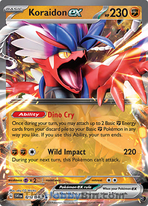 0125 Koraidon ex Double Rare Scarlet & Violet Base Set