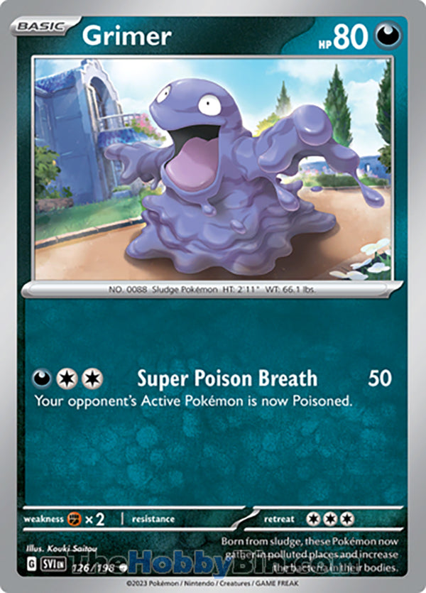 Grimer #126/198 Common - Scarlet & Violet Base Set Pokemon card