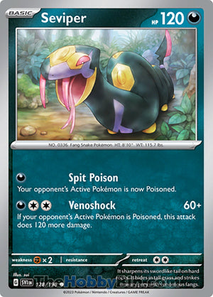 0128 Seviper Common Scarlet & Violet Base Set