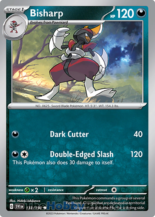 Bisharp #133/198 Common - Scarlet & Violet Base Set Pokemon card