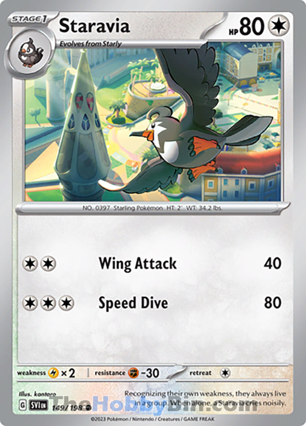 Staravia #149/198 Common - Scarlet & Violet Base Set Pokemon card