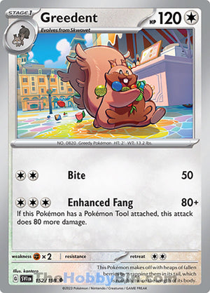 0152 Greedent Uncommon Scarlet & Violet Base Set