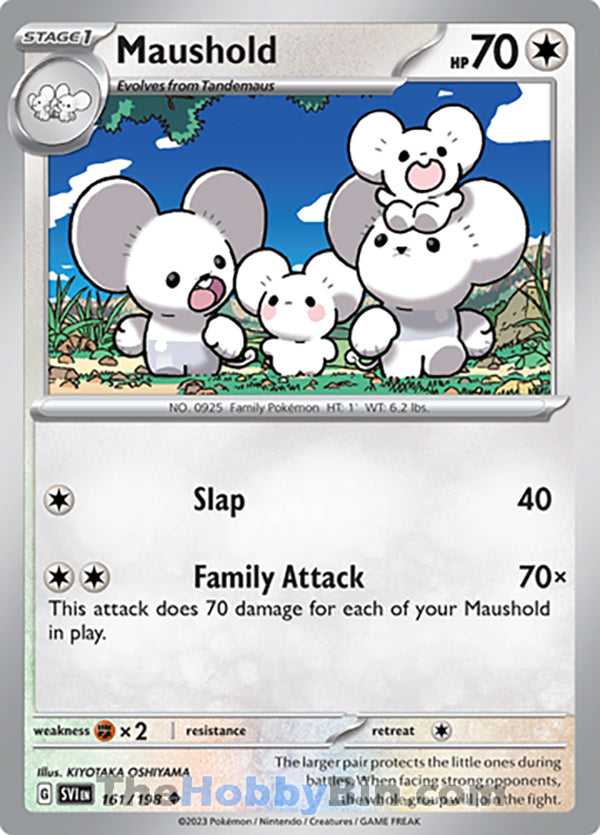 Maushold #161/198 Uncommon - Scarlet & Violet Base Set Pokemon card