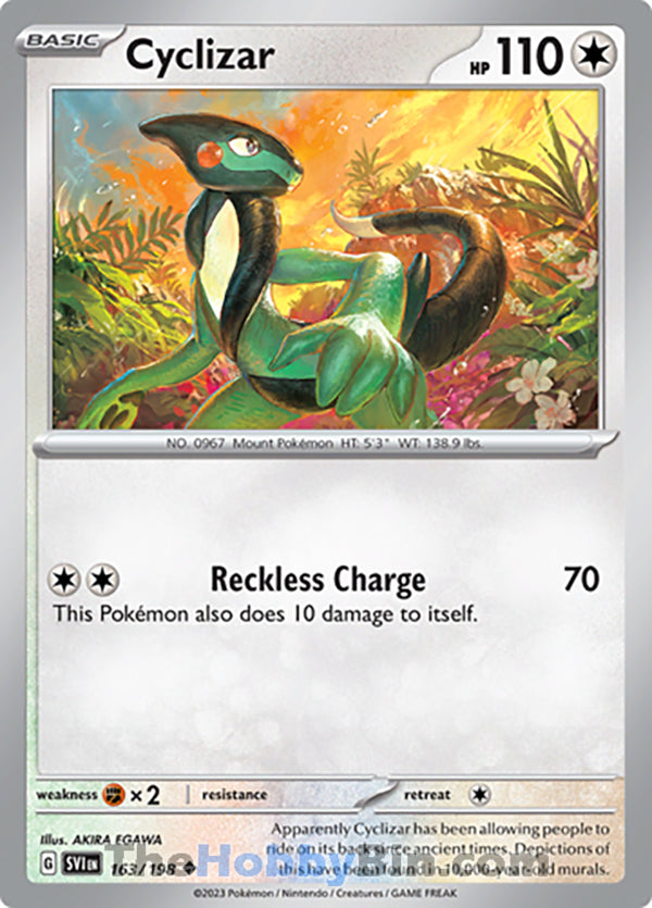 Cyclizar #163/198 Uncommon - Scarlet & Violet Base Set Pokemon card