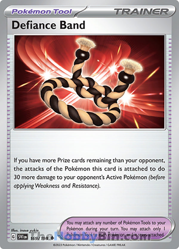 Defiance Band #169/198 Uncommon - Scarlet & Violet Base Set Pokemon card