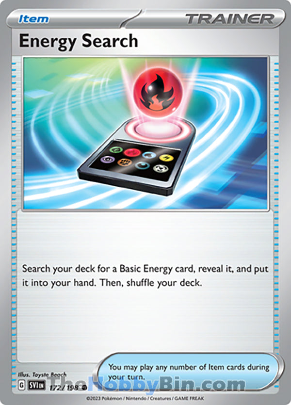 Energy Search #172/198 Common - Scarlet & Violet Base Set Pokemon card