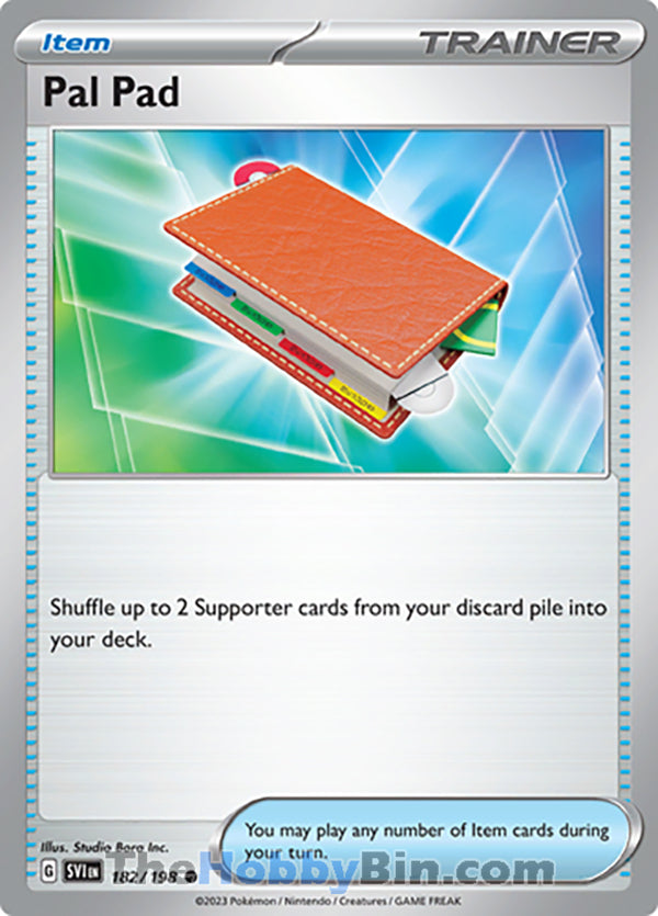 Pal Pad #182/198 Common - Scarlet & Violet Base Set Pokemon card