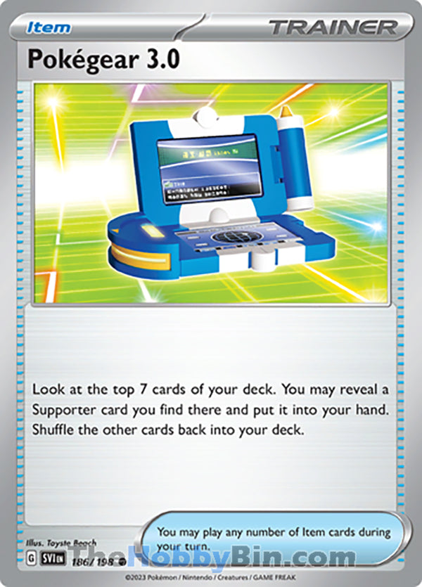 Pokegear 3.0 #186/198 Common - Scarlet & Violet Base Set Pokemon card