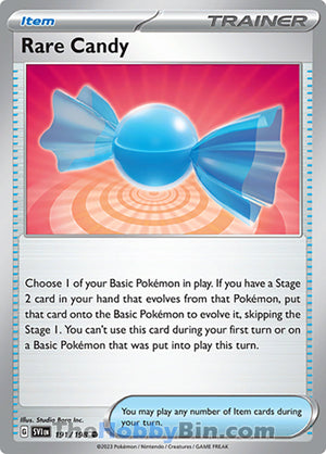 0191 Rare Candy Common Scarlet & Violet Base Set