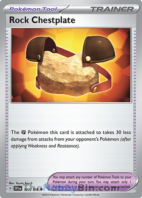 Rock Chestplate Scarlet & Violet Uncommon #192/198