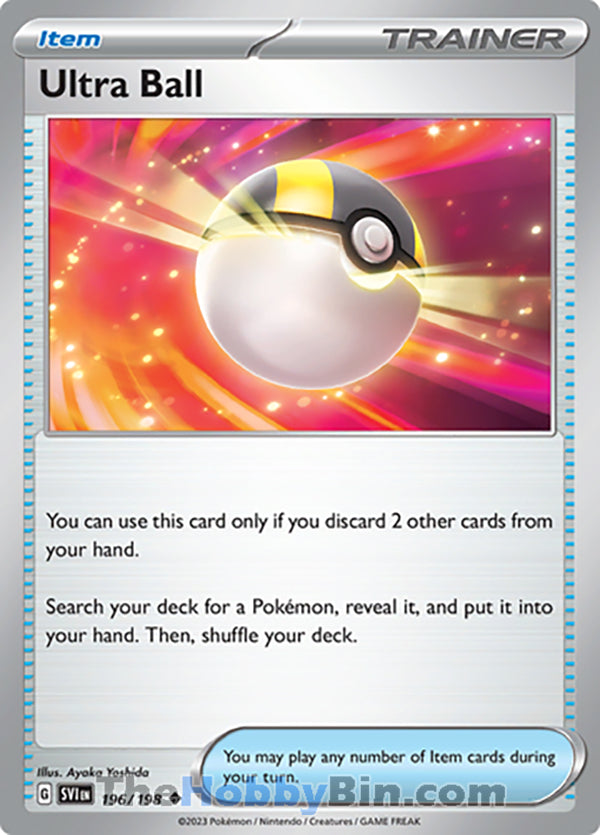 Ultra Ball #196/198 Uncommon - Scarlet & Violet Base Set Pokemon card