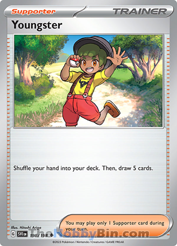Youngster #198/198 Uncommon - Scarlet & Violet Base Set Pokemon card