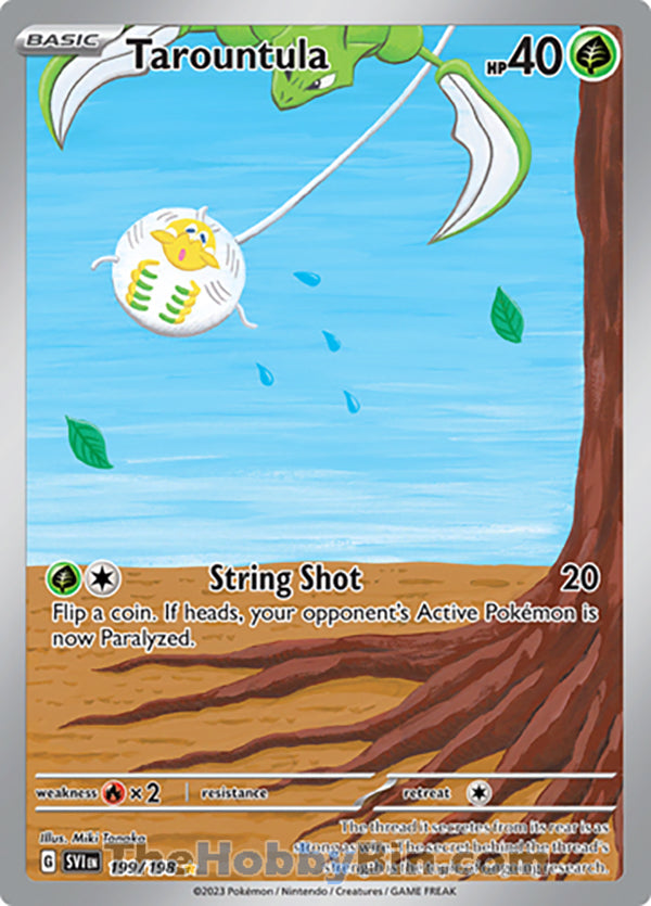 Tarountula #199/198 Illustration Rare - Scarlet & Violet Base Set Pokemon card