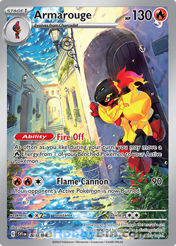 Armarouge #203/198 Illustration Rare - Scarlet & Violet Base Set Pokemon card