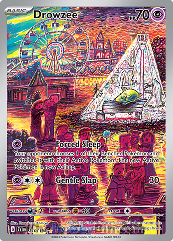0210 Drowzee Illustration Rare Scarlet & Violet Base Set