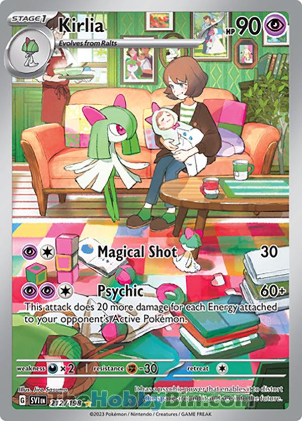 Kirlia #212/198 Illustration Rare - Scarlet & Violet Base Set Pokemon card