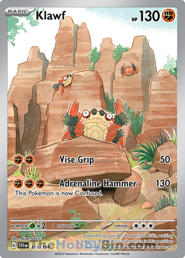 Klawf #217/198 Illustration Rare - Scarlet & Violet Base Set Pokemon card