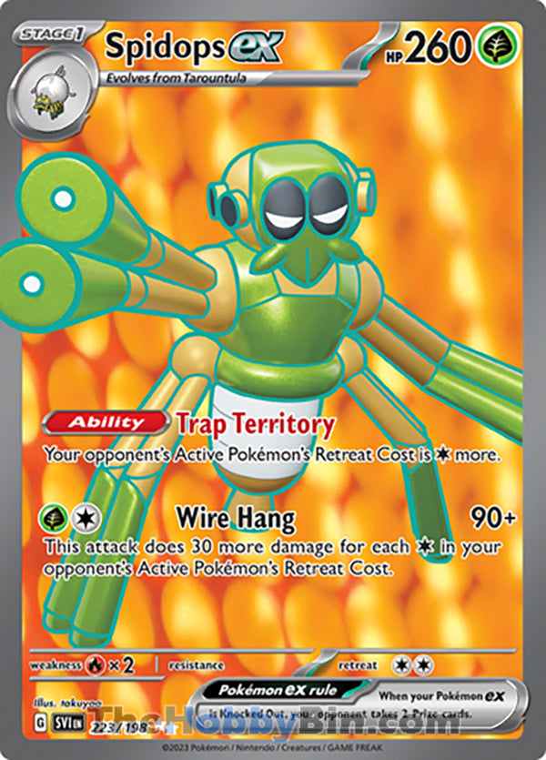 Spidops ex #223/198 Ultra Rare - Scarlet & Violet Base Set Pokemon card