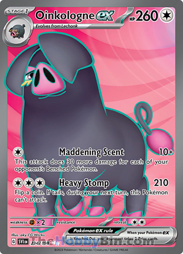 0234 Oinkologne ex Ultra Rare Scarlet & Violet Base Set