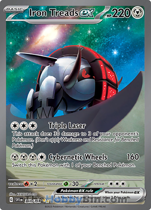 Iron Treads ex #248/198 Special Illustration Rare - Scarlet & Violet Base Set Pokemon card