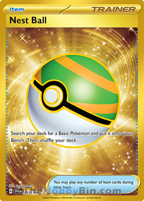 Nest Ball #255/198 Hyper Rare - Scarlet & Violet Base Set Pokemon card