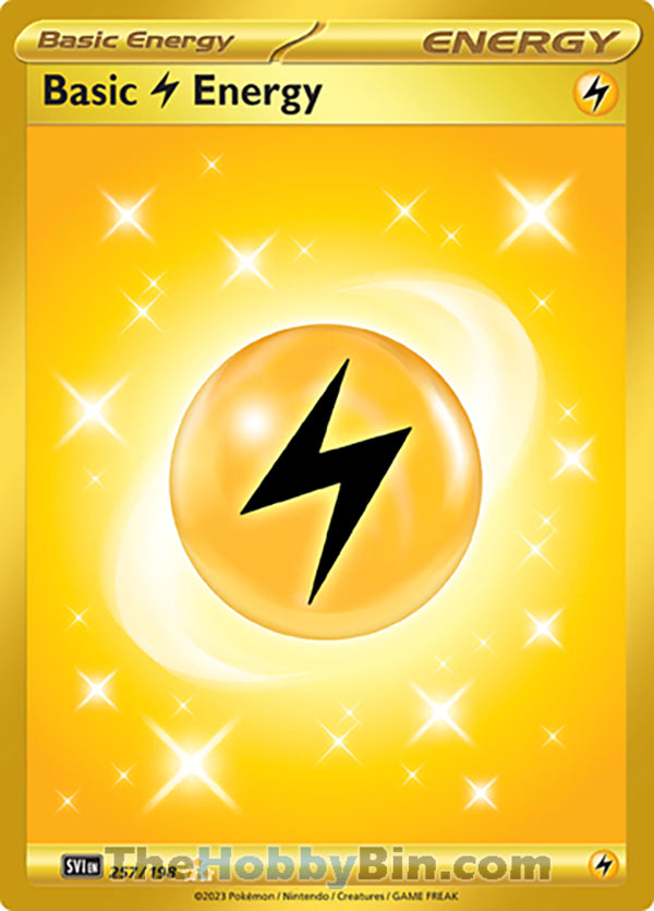 0257 Basic Lightning Energy Hyper Rare Scarlet & Violet Base Set