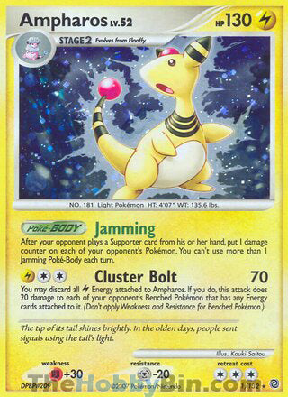 Ampharos Secret Wonders Holo Rare #1/132