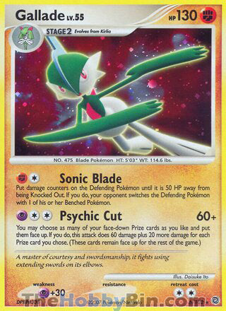 0006 Gallade Holo Rare Secret Wonders