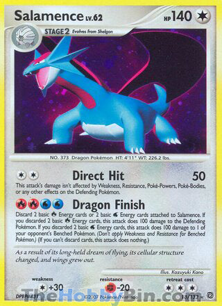 Salamence Secret Wonders Holo Rare #18/132