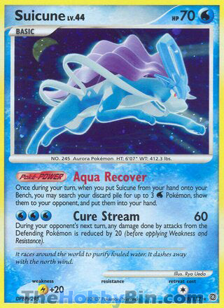 Suicune Secret Wonders Holo Rare #19/132