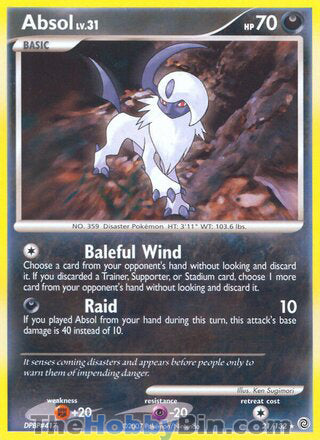 Absol #21/132 Rare - Secret Wonders Pokemon card