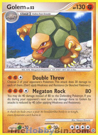 Golem #29/132 Rare - Secret Wonders Pokemon card