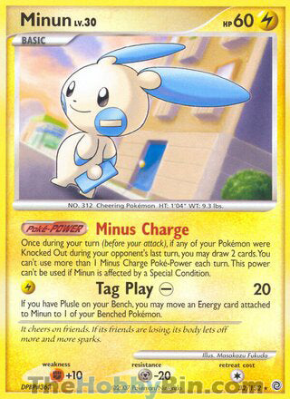 Minun Secret Wonders Rare #32/132