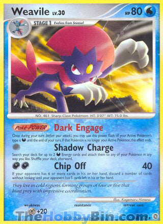 Weavile #40/132 Rare - Secret Wonders Pokemon card