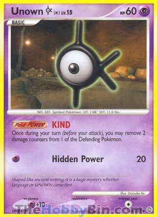 Unown [K] #68/132 Uncommon - Secret Wonders Pokemon card