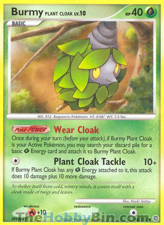 Burmy Plant Cloak #78/132 Common - Secret Wonders Pokemon card