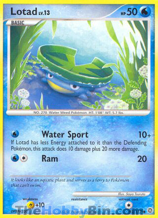 Lotad #92/132 Common - Secret Wonders Pokemon card