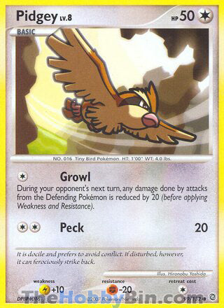 Pidgey Secret Wonders Common #99/132