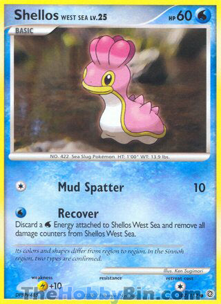 Shellos West Sea #107/132 Common - Secret Wonders Pokemon card