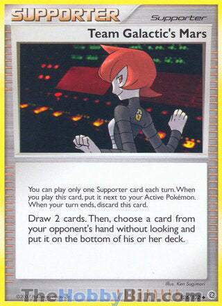 Team Galactic's Mars #126/132 Uncommon - Secret Wonders Pokemon card