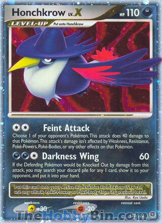 Honchkrow LV.X Secret Wonders Ultra Rare #132/132