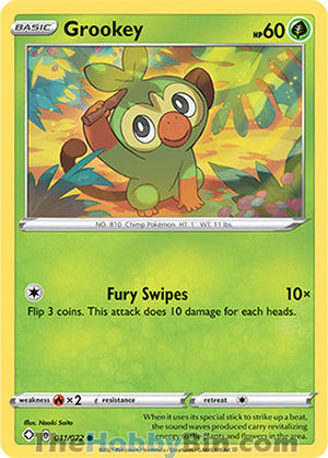 0011 Grookey Common Shining Fates
