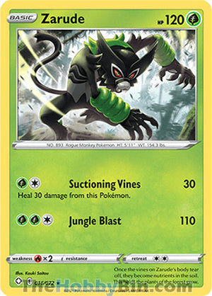 0016 Zarude Rare Shining Fates