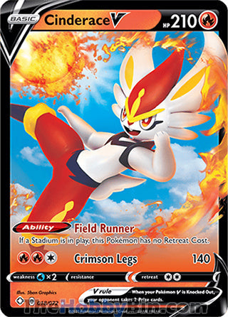 0018 Cinderace V Ultra Rare Shining Fates