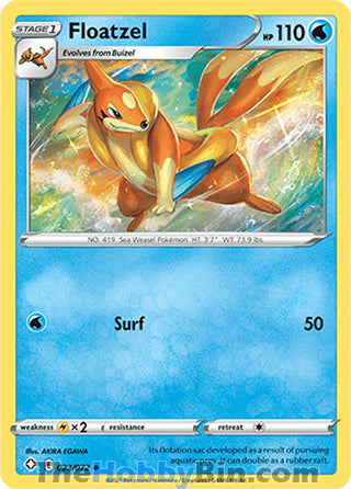 Floatzel #023/072 Uncommon - Shining Fates Pokemon card