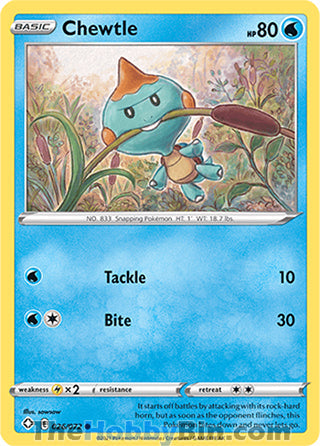 0026 Chewtle Common Shining Fates