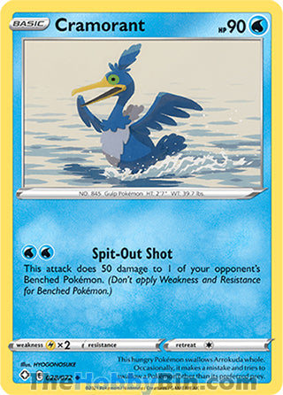 0028 Cramorant Uncommon Shining Fates