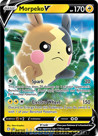 Morpeko V Shining Fates Ultra Rare #037/072