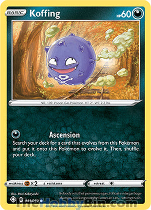 0041 Koffing Common Shining Fates