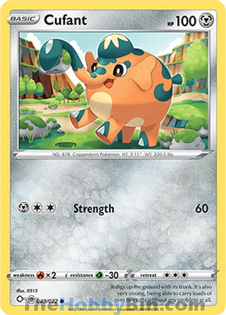 Cufant #049/072 Common - Shining Fates Pokemon card